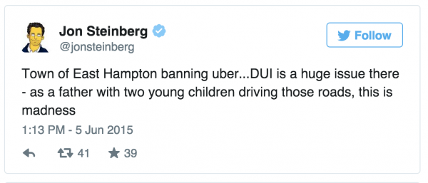 Image from http://www.businessinsider.com/uber-banned-in-east-hampton-2015-6