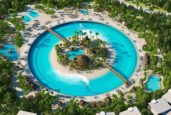 Kelly Slater's potential pool/club idea. Photo from Kelly Slater Wave Co. site