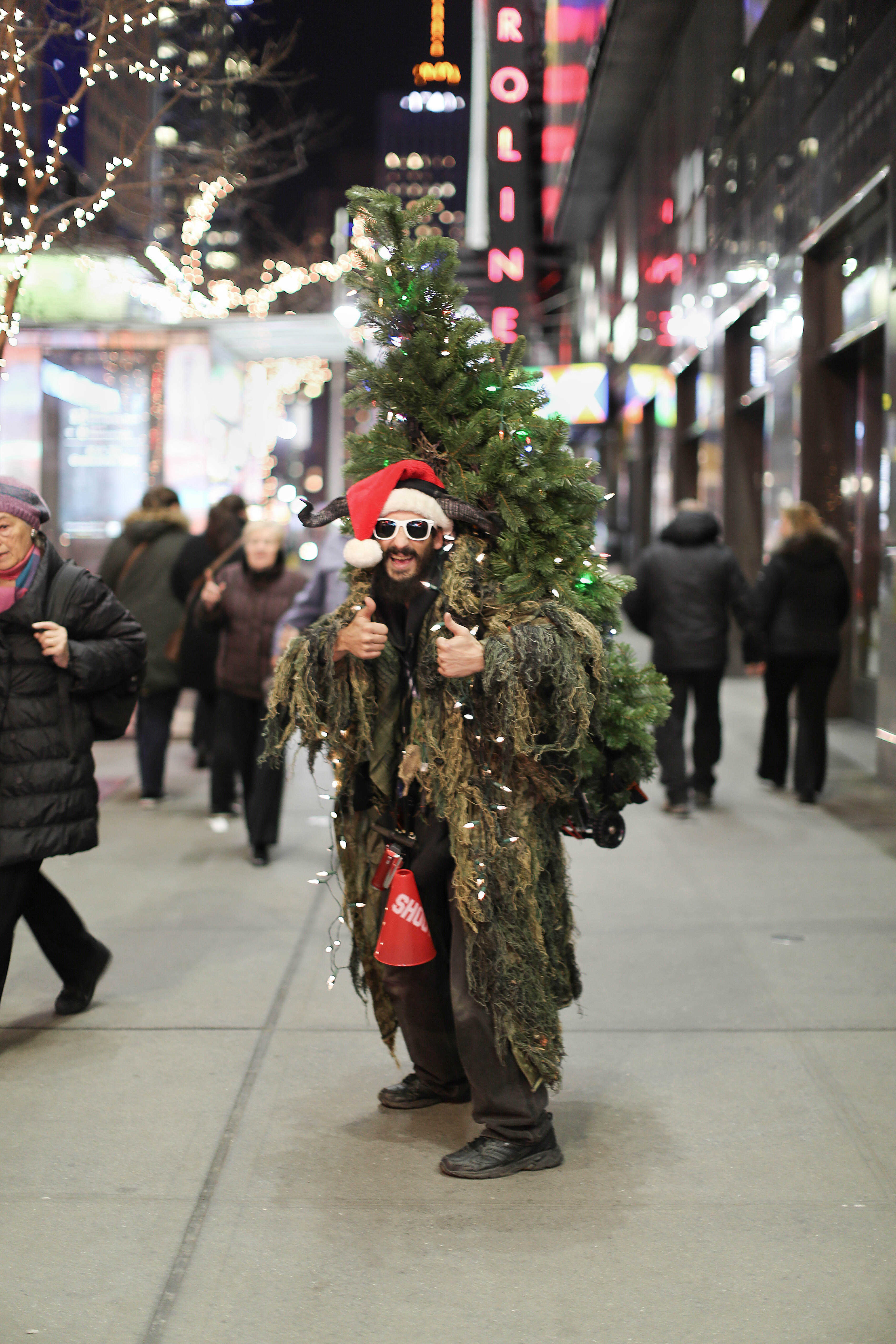 “I’ve got five haters. Everyone else loves me.” Midtown (Christmas Tree). Photo: Brandon Stanton.