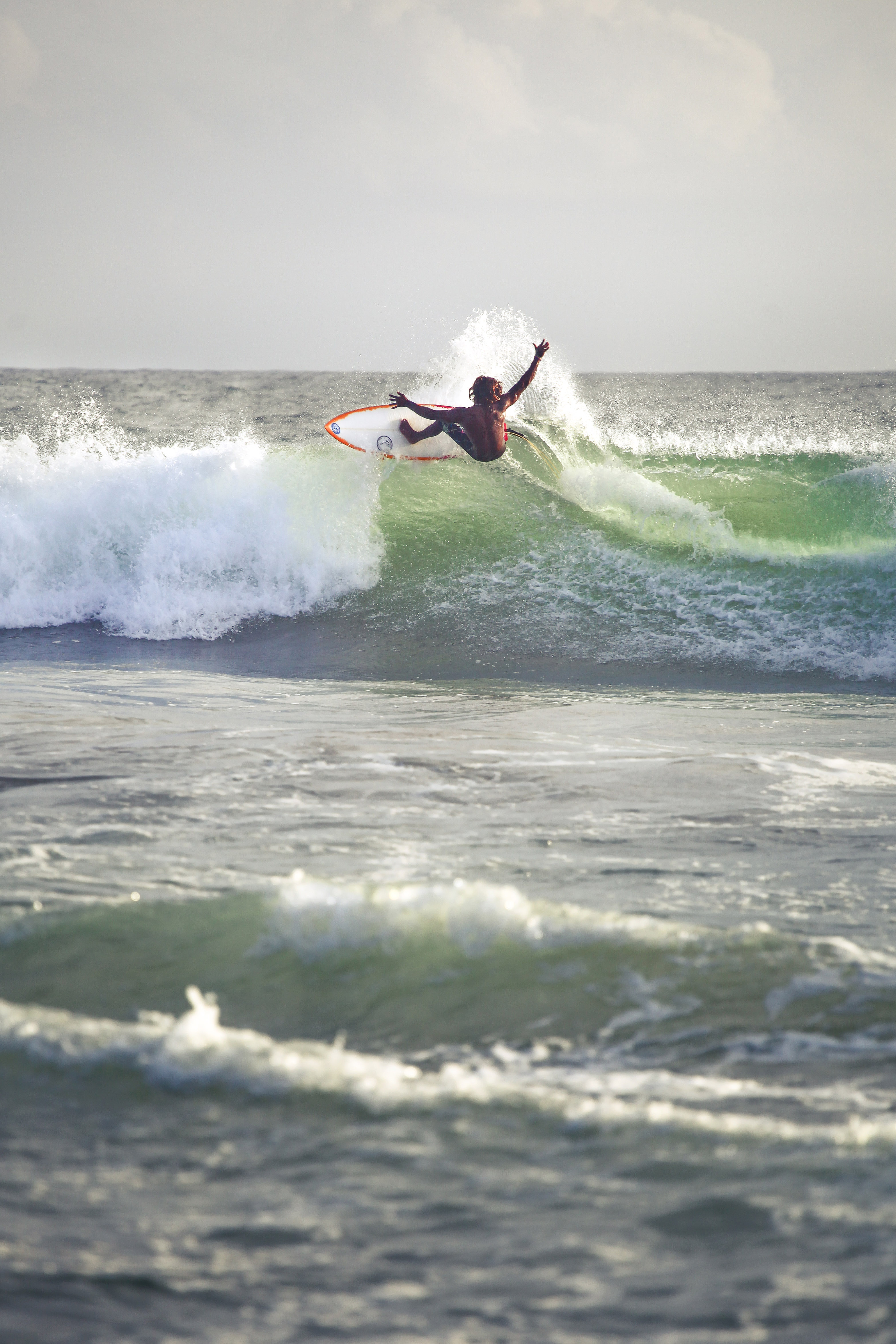 Local surfer ripping some waves, Part 1. Photo: Charlie Malmqvist.