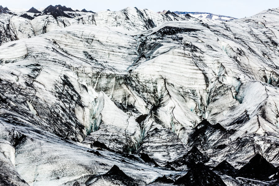Up close and personal with the Solheimajokull Glacier. Photo: Nate Best