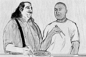 Jonathan Gold and Dr. Dre Whalebone by Zack Causey