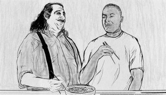 Jonathan Gold and Dr. Dre Whalebone by Zack Causey