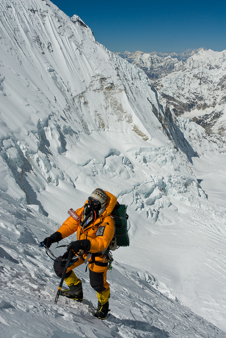 Skier Kit DesLauriers. Photo Jimmy Chin