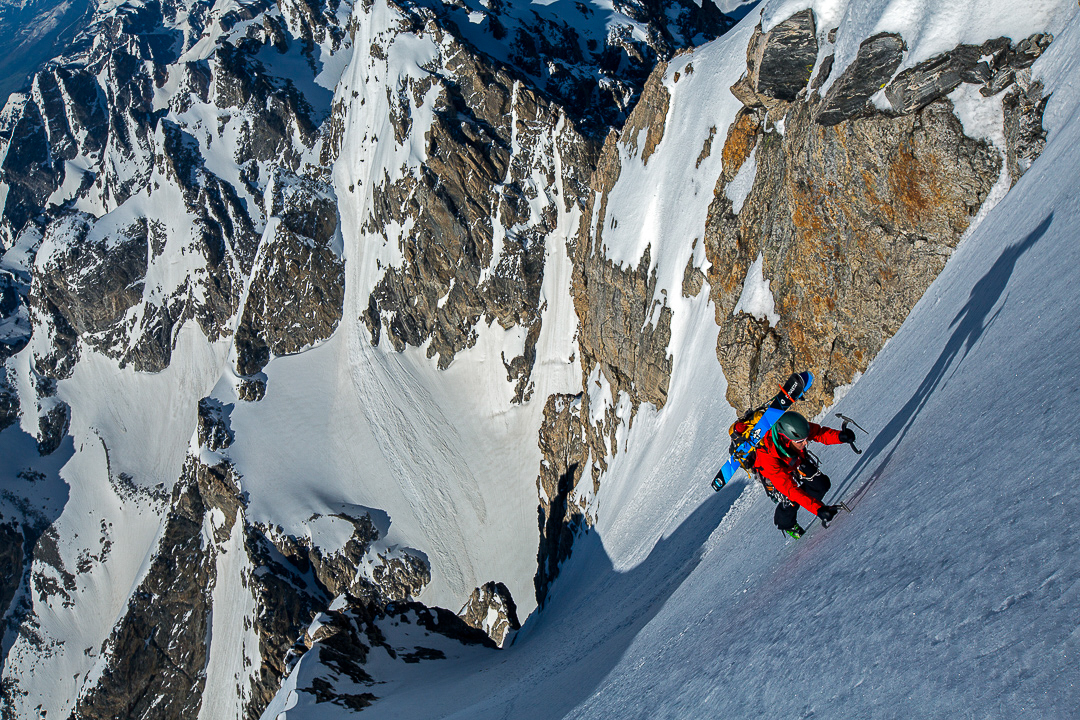 Skier Kit DesLauriers. Photo Jimmy Chin