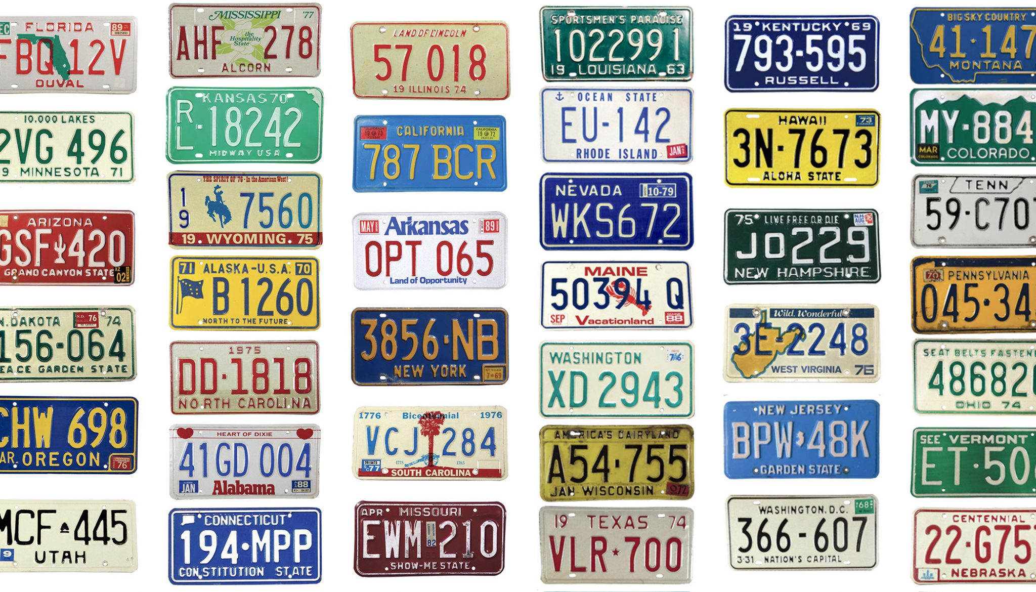 License Plates 2048x1170 