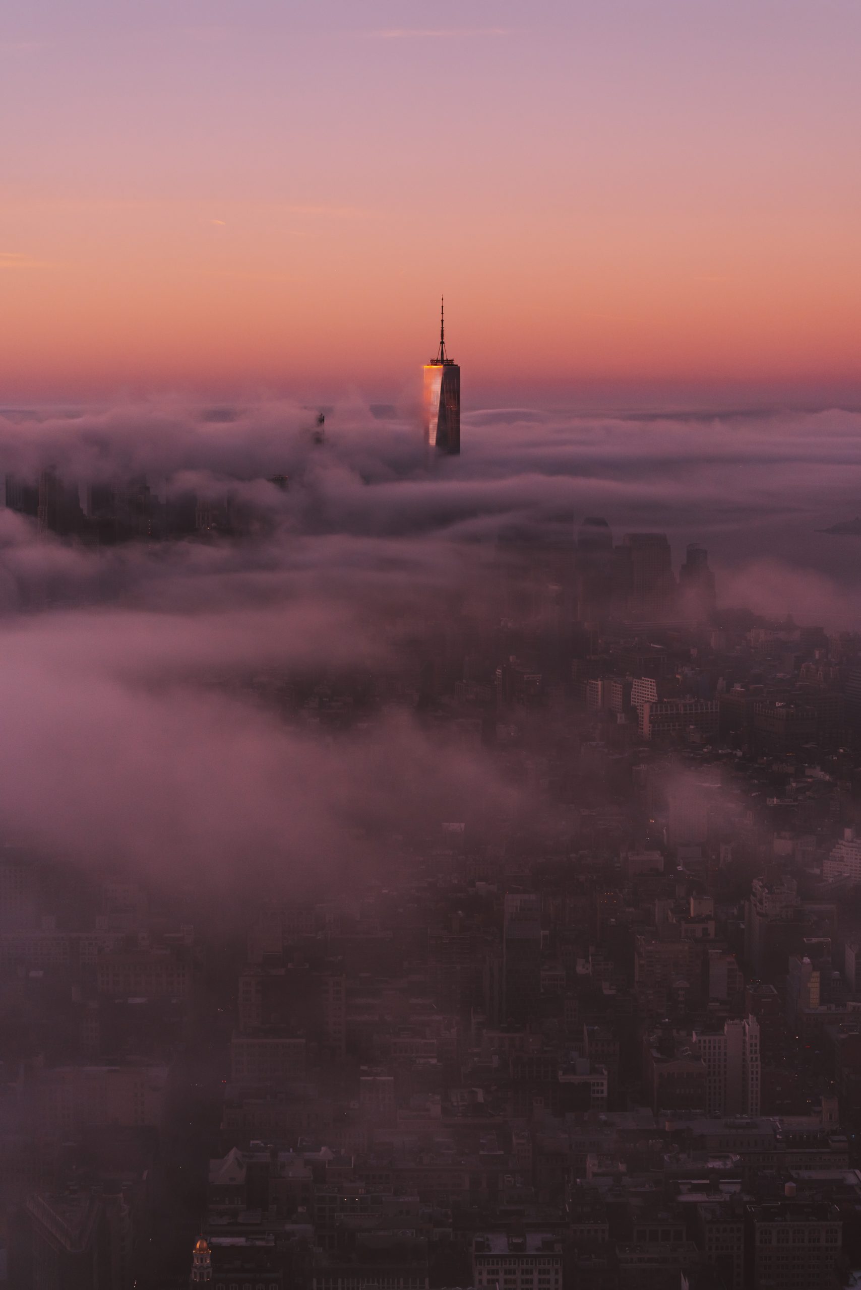 Photograph of New York City at sunrise by Laura Sills
