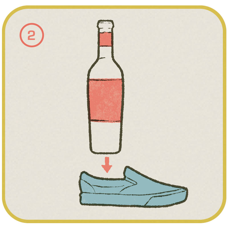 The Off The Wall method to opening a wine bottle step 2