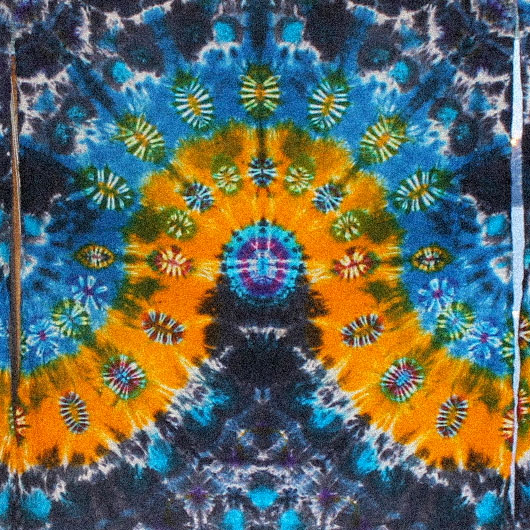 Tie-dye geometriart pattern by Courtenay Pollack