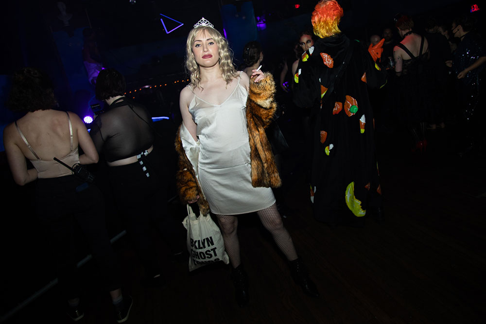 McKittrick Hotel Halloween Party 2021, woman dressed as Madame Morbid