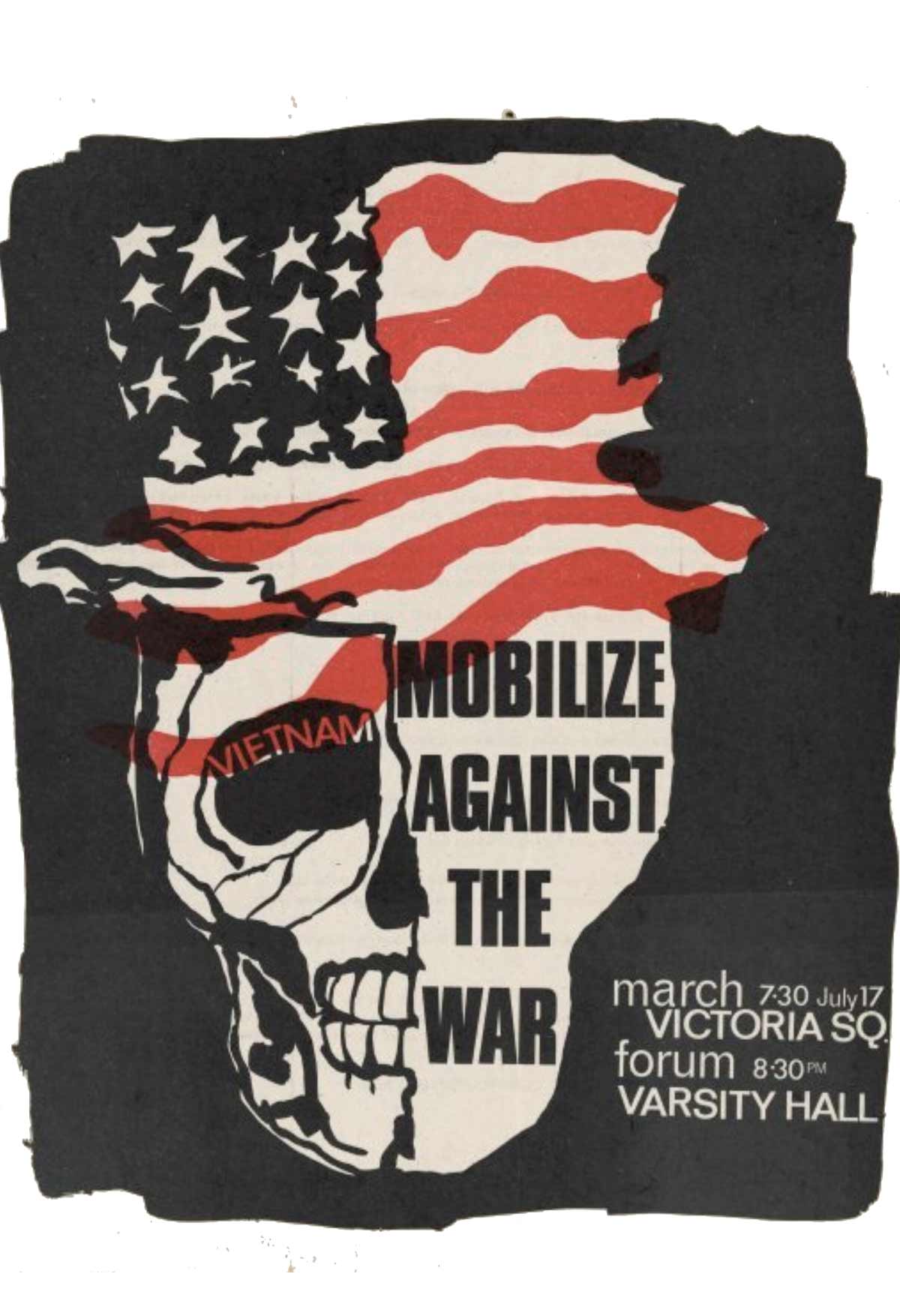Mobilisation poster. Committee on Vietnam (Wellington) | Records. Ref: MS-Papers-2511-5/1/25-9. Alexander Turnbull Library, Wellington, New Zealand.