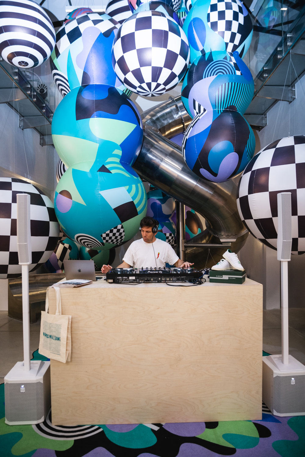 DJ William Grand performing at the K-Swiss x Whalebone Classic 66 vip launch event during Art Basel at SHOWFIELDS Miami