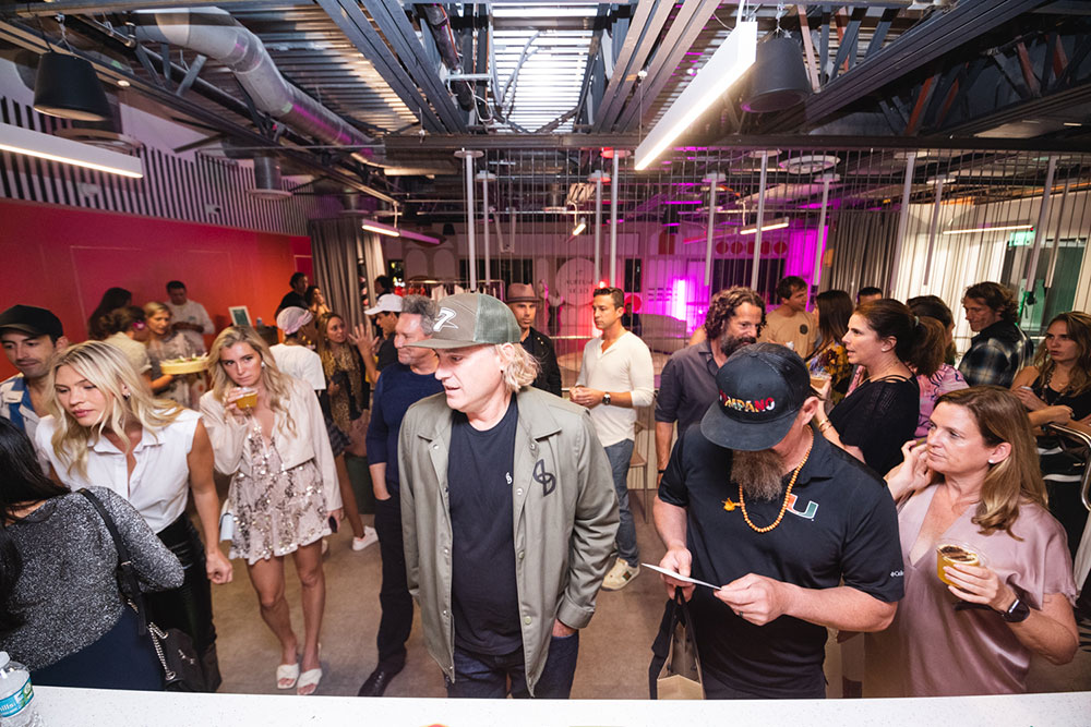 guests at K-Swiss x Whalebone Art Basel popup at SHOWFIELDS Miami