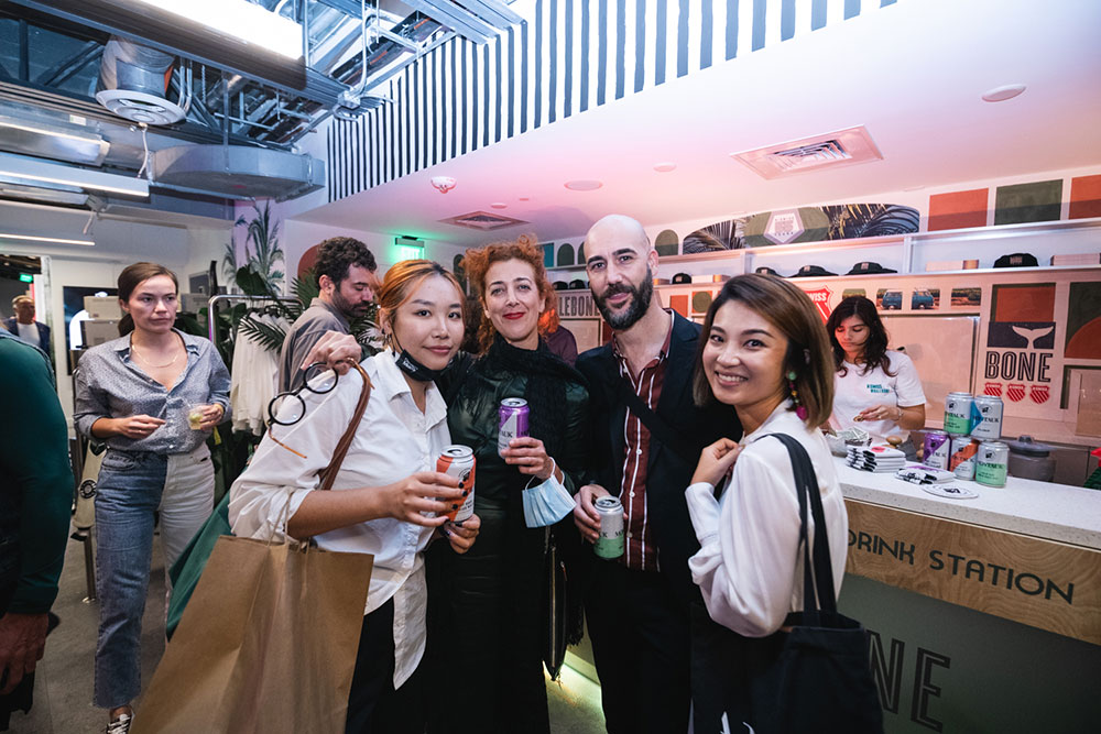 Guests at the K-Swiss x Whalebone Classic 66 VIP Launch Event at Art Basel at SHOWFIELDS Miami