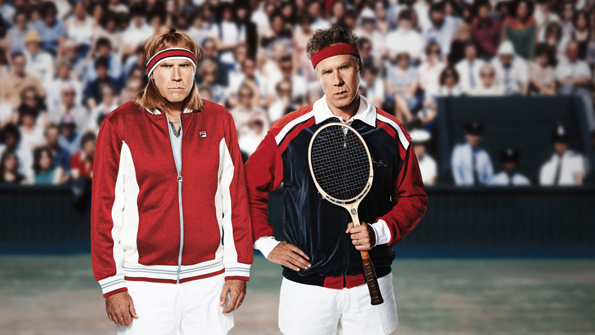 Will Ferrell as a tennis player playing his opponent, Will Ferrell. 