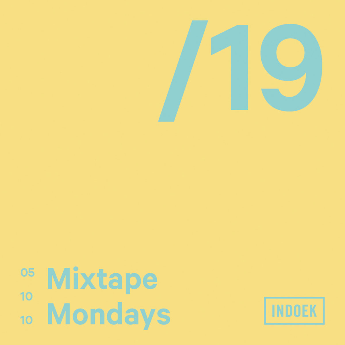 mixtape mondays cover in yellow and blue