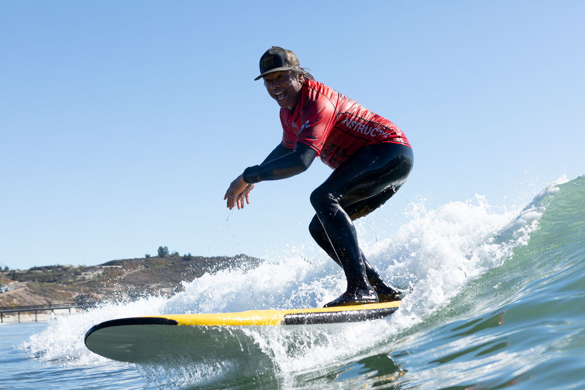 Operation Surf founder Van Curaza surfing