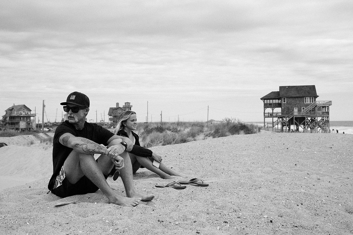 couple sitting on beach