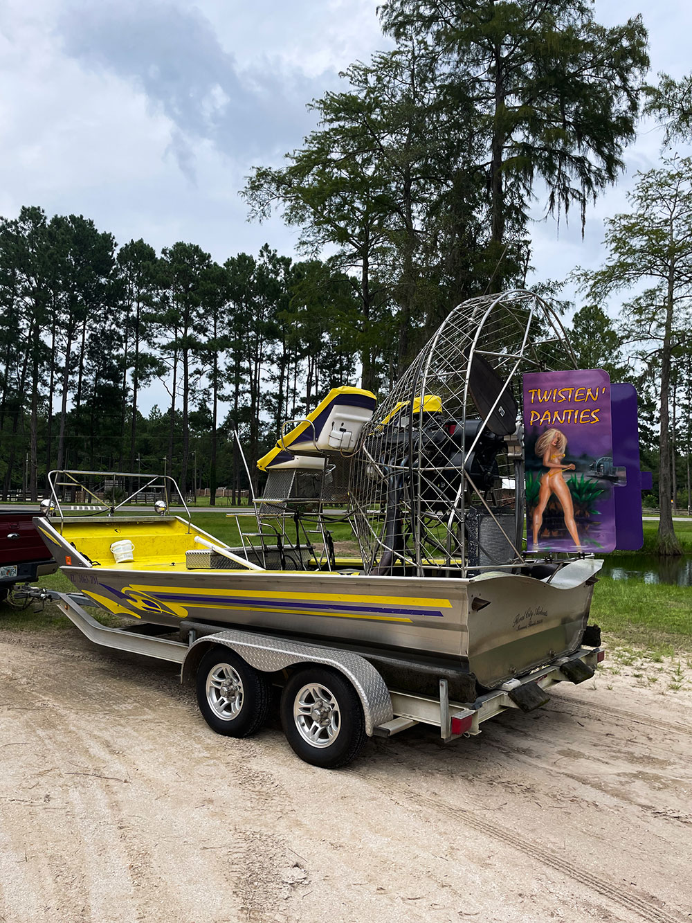 Florida Airboat on trailer