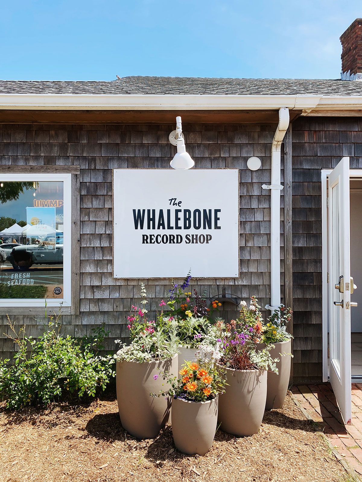 The Whalebone Record Shop storefront in Montauk,NY