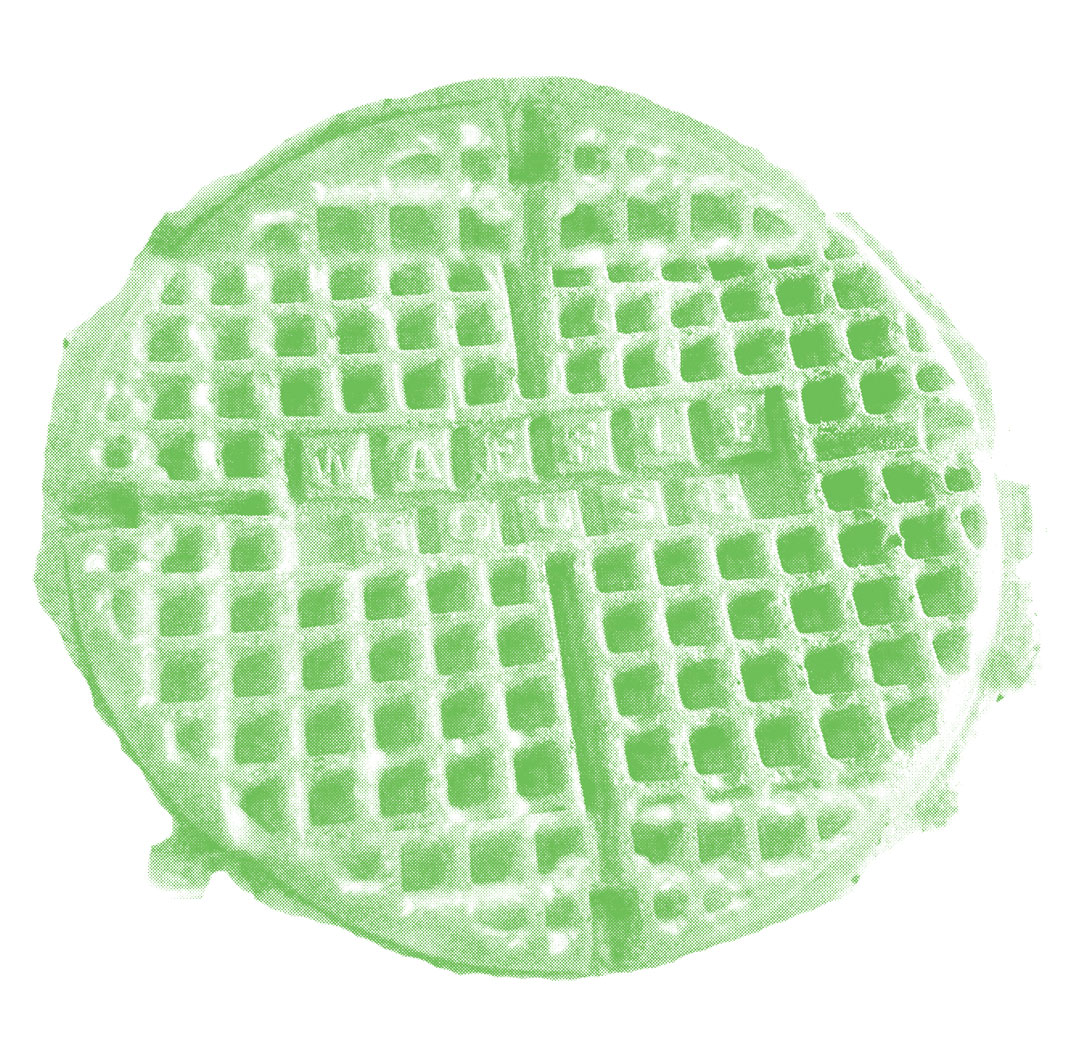 Green waffle