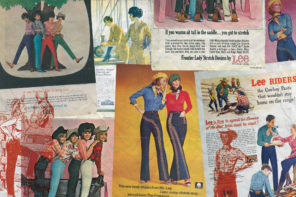 Lady Lee Jeans collage of vintage advertisements