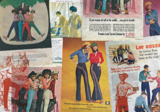 Lady Lee Jeans collage of vintage advertisements