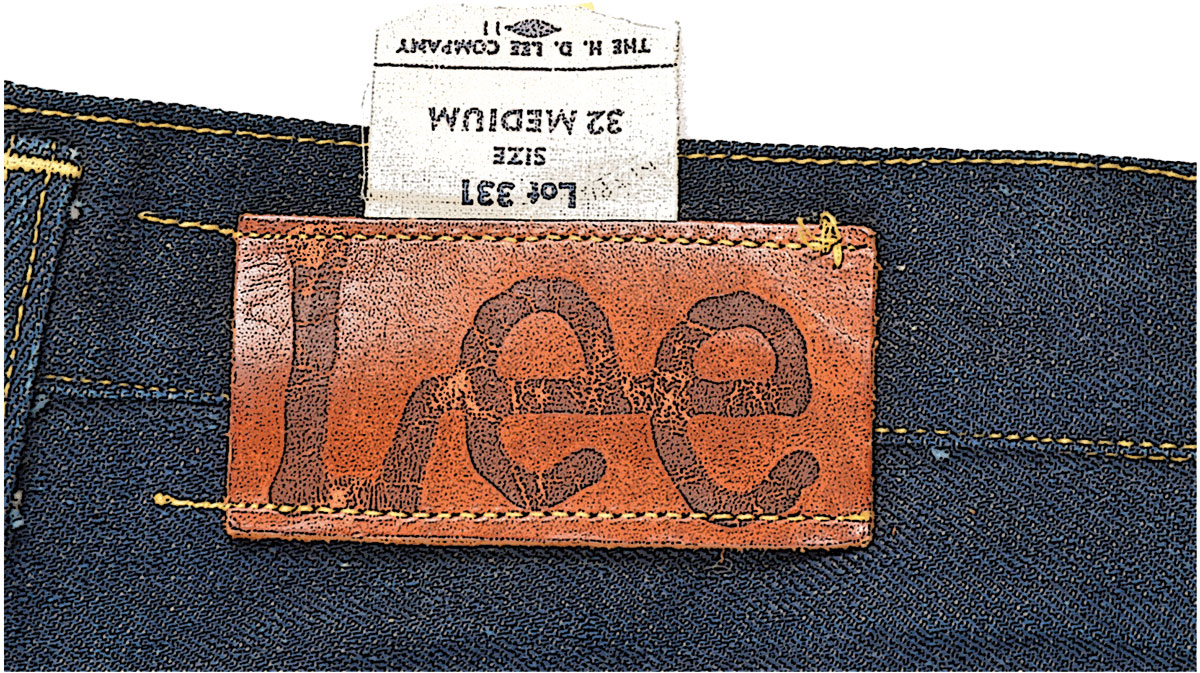 Label with Lee logo
