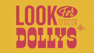 Look for the dollys text on yellow bg