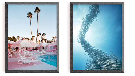 Two examples of vertical prints available for purchase in the Whalebone Print Shop